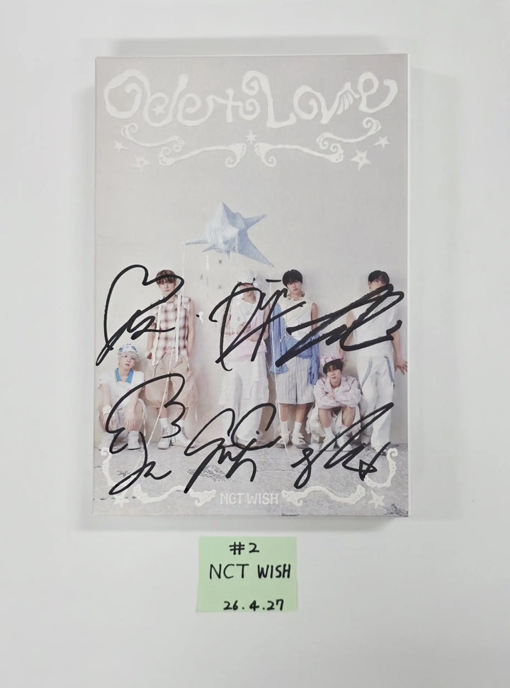 NCT WISH "Ode to Love" - Hand Autographed(Signed) Promo Album [26.04.27]