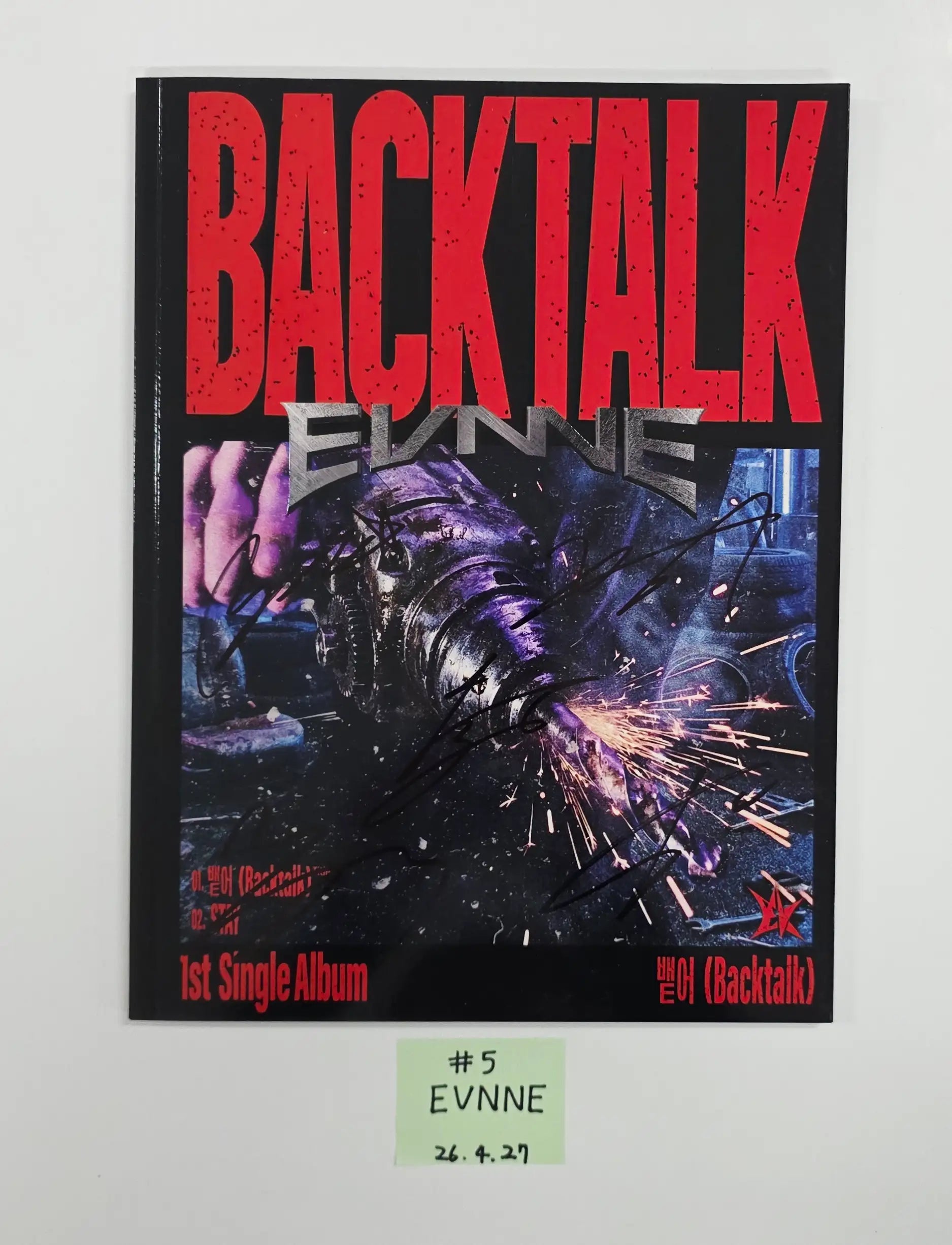 EVNNE “Backtalk” - Hand Autographed(Signed) Promo Album [26.04.27