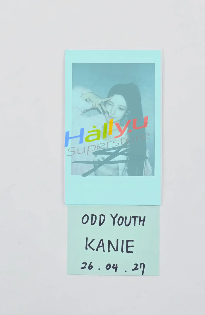 KANIE (Of ODD YOUTH) - Hand Autograhped(Signed) Polaroid [26.04.27]