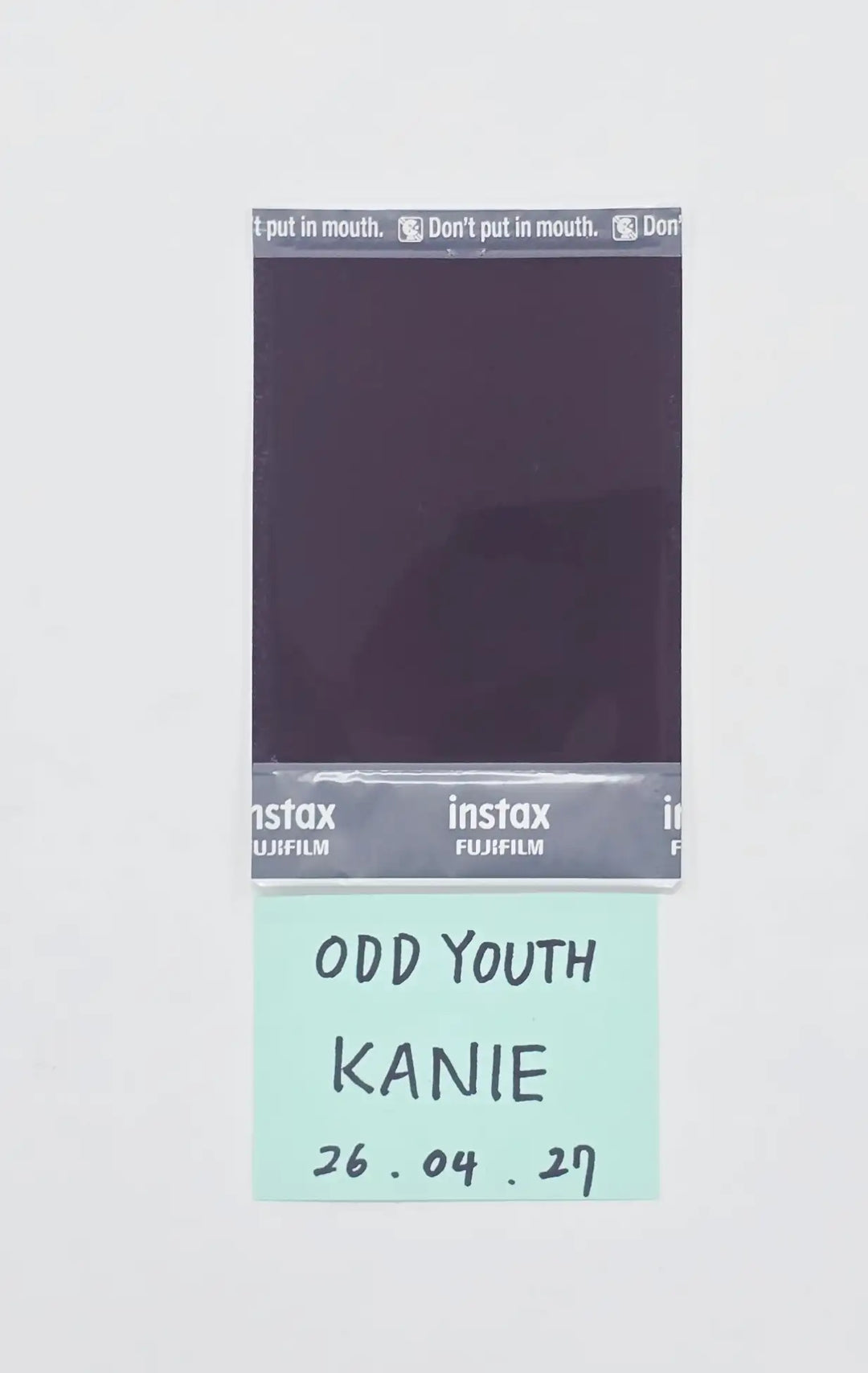 KANIE (Of ODD YOUTH) - Hand Autograhped(Signed) Polaroid [26.04.27]
