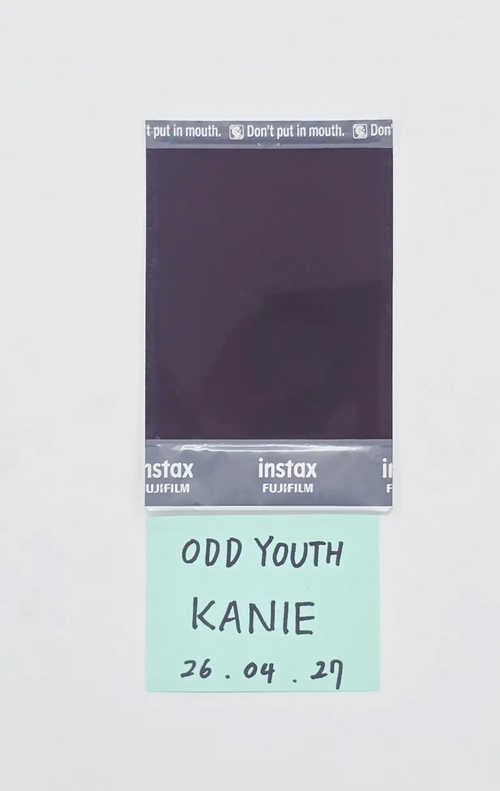 KANIE (Of ODD YOUTH) - Hand Autograhped(Signed) Polaroid [26.04.27]