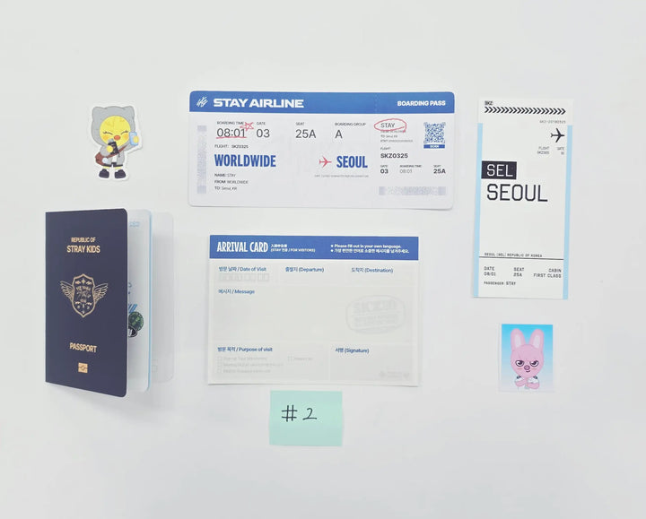 Stray Kids - "Skzoo EveryWhere All Around The World in Seoul" - Pop-Up Store InterActive Event Set (PassPort, Sticker, Skzoo ID Photo) [26.04.27]
