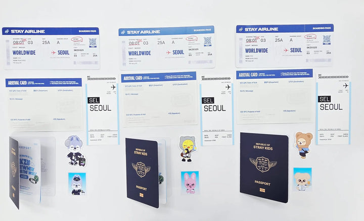 Stray Kids - "Skzoo EveryWhere All Around The World in Seoul" - Pop-Up Store InterActive Event Set (PassPort, Sticker, Skzoo ID Photo) [26.04.27]