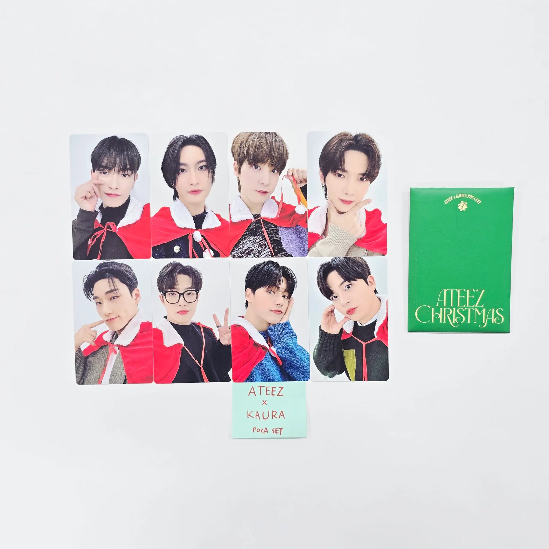 Ateez - Ateez x Kaura 2023 Christmas Photocard Set (8ea) [26.04.30