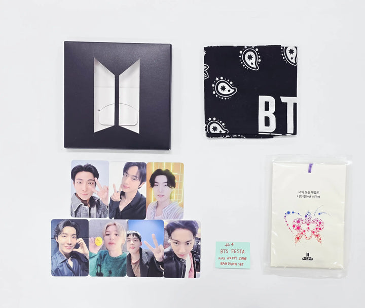 BTS "Festa" - 2025 ARMY Zone Bandana &amp; Photocards Set (7EA) [26.04.30]