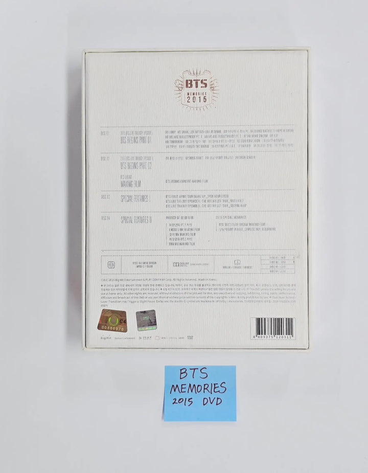 BTS memories of 2015 DVD 【公式通販】
