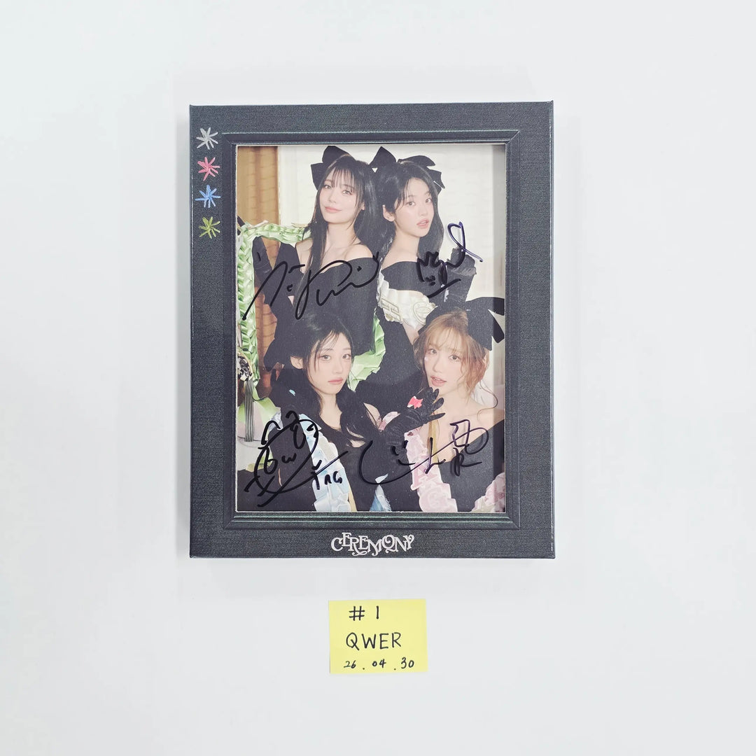 QWER "CEREMONY" - Hand Autographed(Signed) Promo Album [26.04.30]