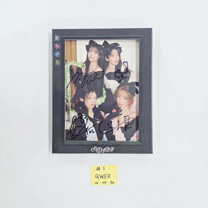 QWER "CEREMONY" - Hand Autographed(Signed) Promo Album [26.04.30]