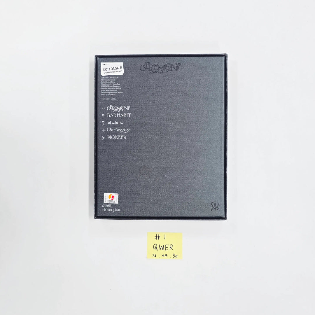 QWER "CEREMONY" - Hand Autographed(Signed) Promo Album [26.04.30]
