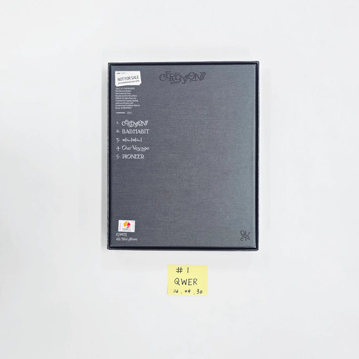 QWER "CEREMONY" - Hand Autographed(Signed) Promo Album [26.04.30]