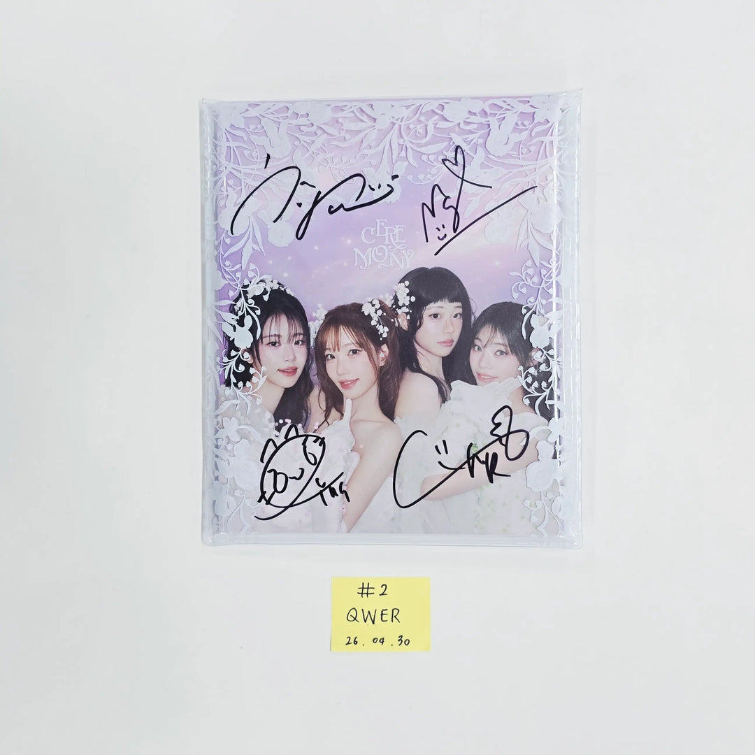QWER "CEREMONY" - Hand Autographed(Signed) Promo Album [26.04.30]