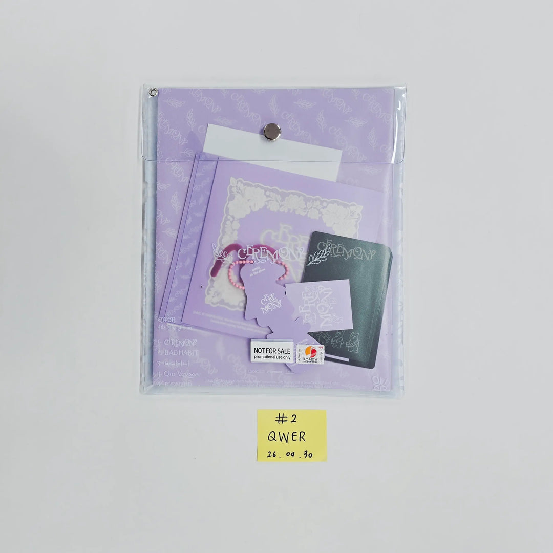 QWER "CEREMONY" - Hand Autographed(Signed) Promo Album [26.04.30]
