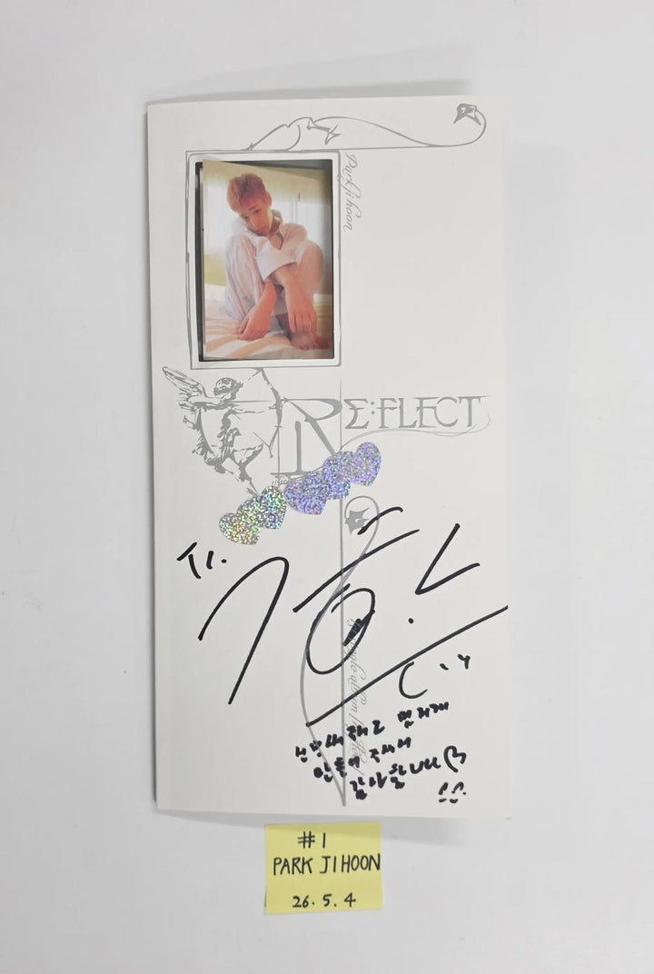 PARK JIHOON "RE:FLECT" - Hand Autographed(Signed) Promo Album [26.05.04]