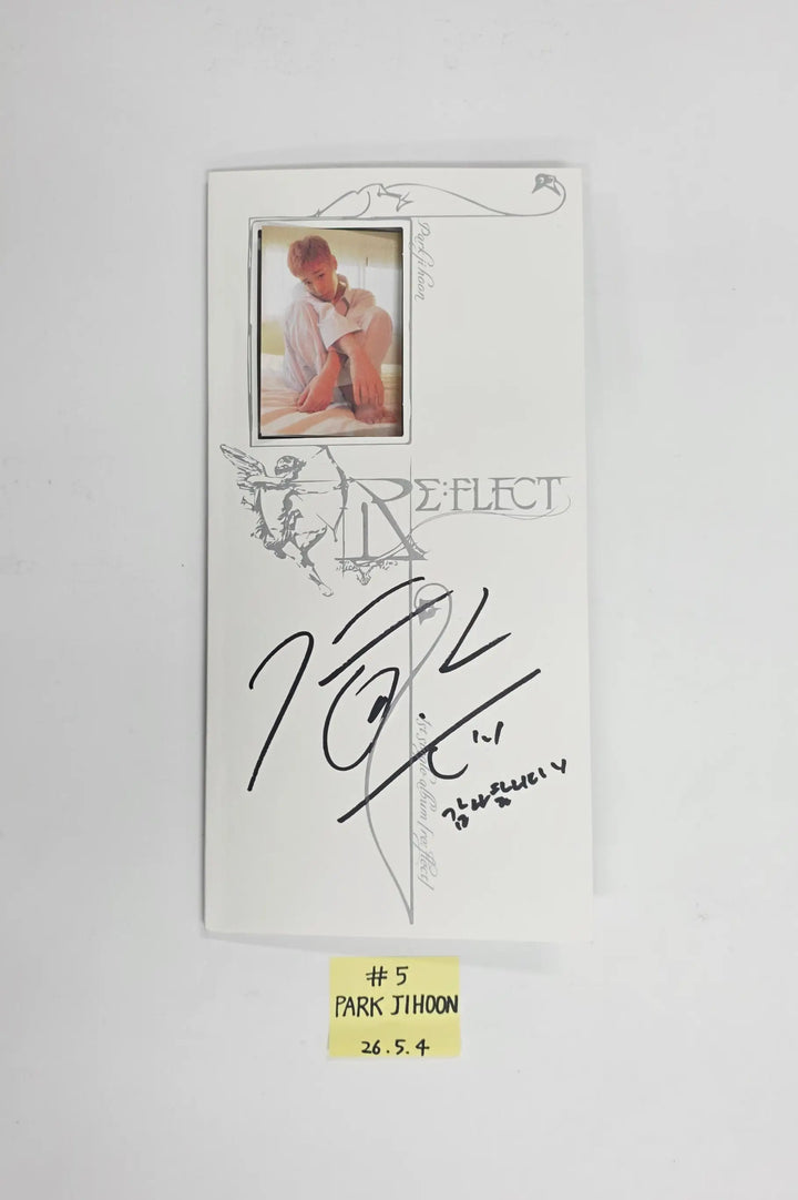 PARK JIHOON "RE:FLECT" - Hand Autographed(Signed) Promo Album [26.05.04]