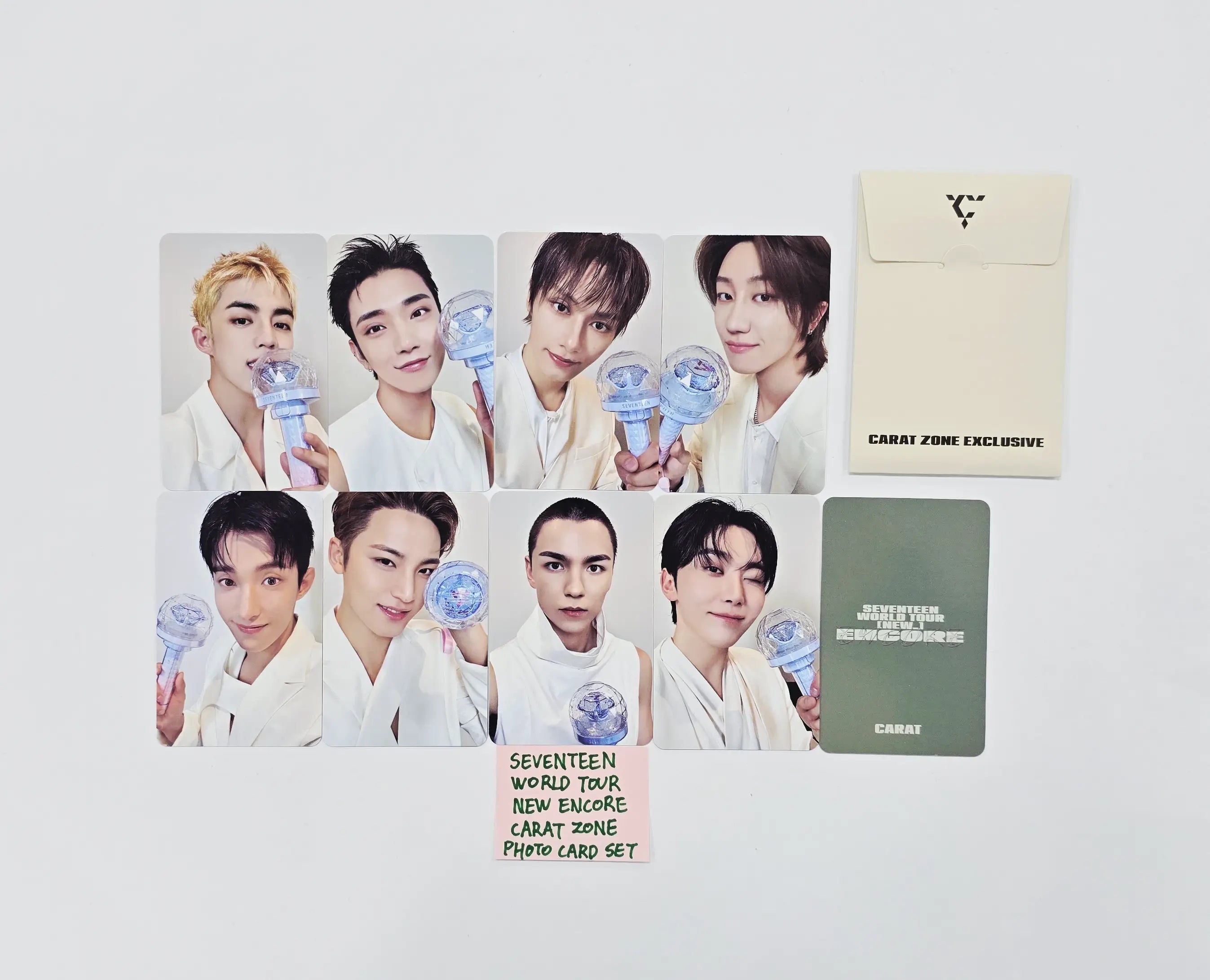 SEVENTEEN - World Tour NEW ENCORE CARAT ZONE Photocard Set (9ea