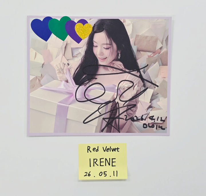 IRENE (of Red Velvet) "Biggest Fan" - Hand Autographed(Signed) Album [26.05.11]