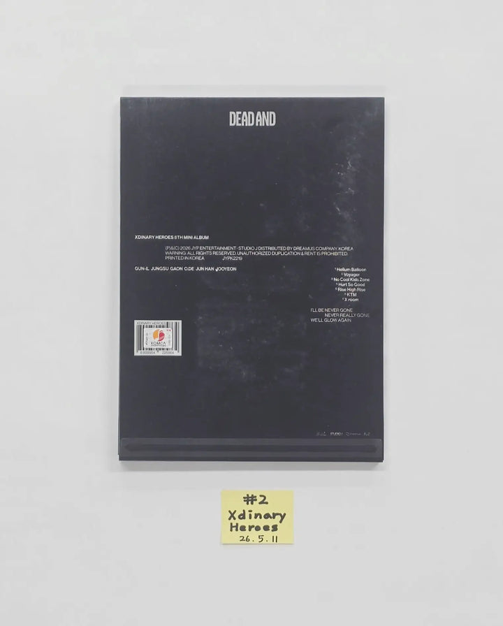 Xdinary Heroes "DEAD AND" - Hand Autographed(Signed) Promo Album [26.05.11]