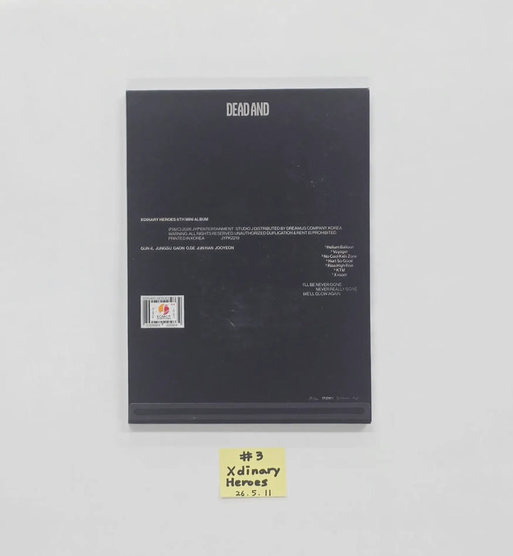 Xdinary Heroes "DEAD AND" - Hand Autographed(Signed) Promo Album [26.05.11]