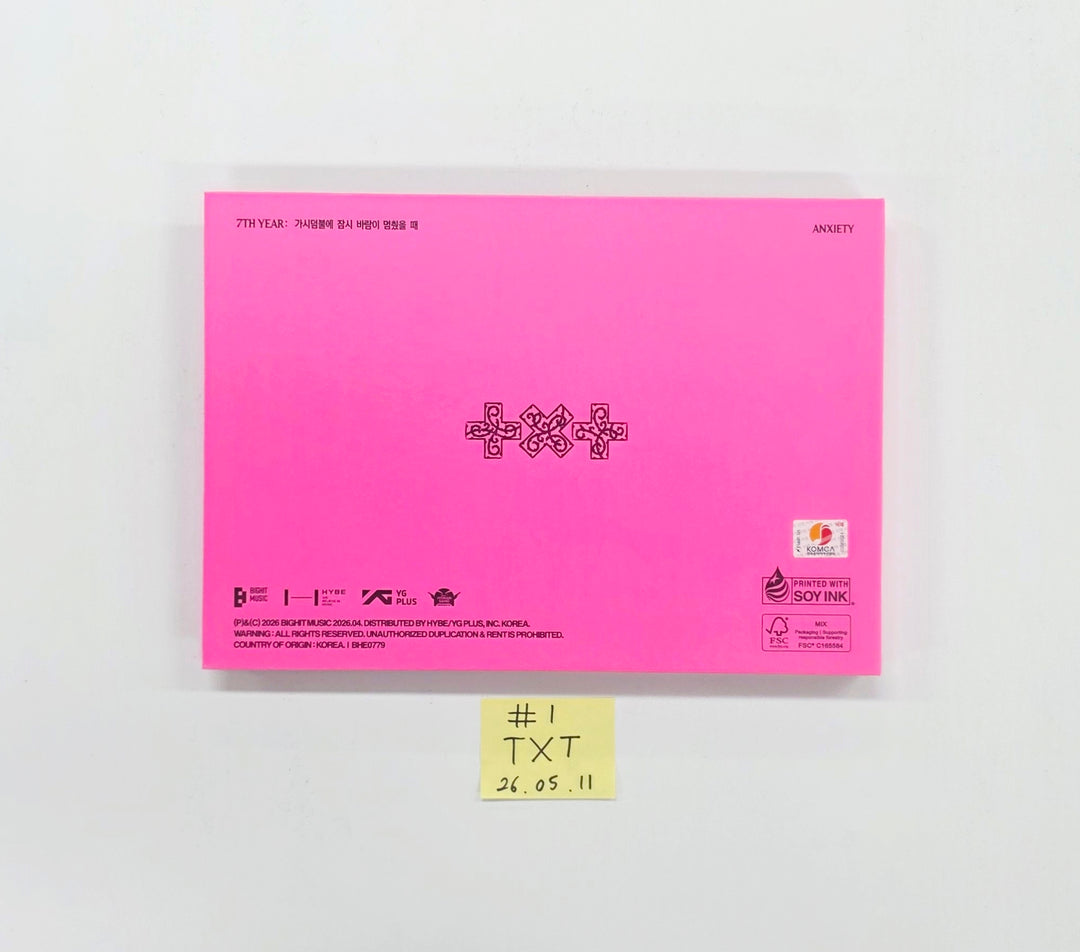 TXT "7TH YEAR: 가시덤불에 잠시 바람이 멈췄을 때 " - Hand Autographed(Signed) Promo Album [26.05.11]