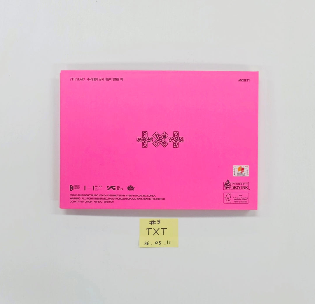 TXT "7TH YEAR: 가시덤불에 잠시 바람이 멈췄을 때 " - Hand Autographed(Signed) Promo Album [26.05.11]