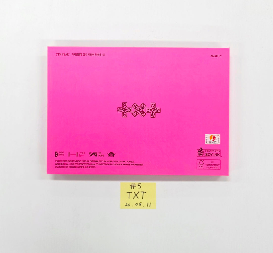 TXT "7TH YEAR: 가시덤불에 잠시 바람이 멈췄을 때 " - Hand Autographed(Signed) Promo Album [26.05.11]