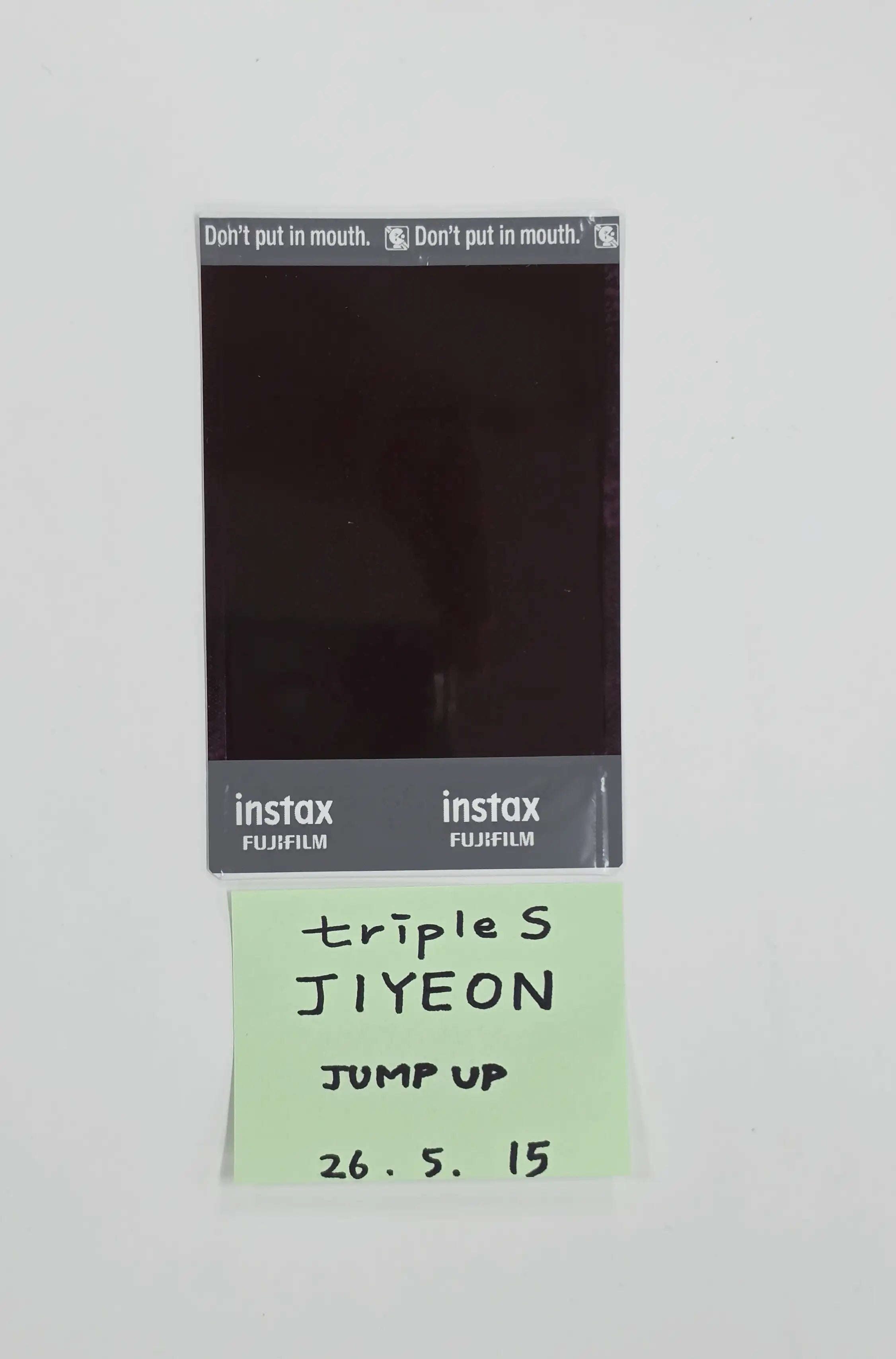 tripleS msnz 直筆サイン ポラロイド ジヨン Jiyeon JiYeon (of TripleS) - Hand Autographed(Signed) Polaroid [26.05.15