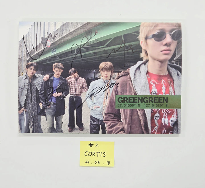 CORTIS The 2nd EP "GREENGREEN" - Hand Autographed(Signed) Promo Album [26.05.18]