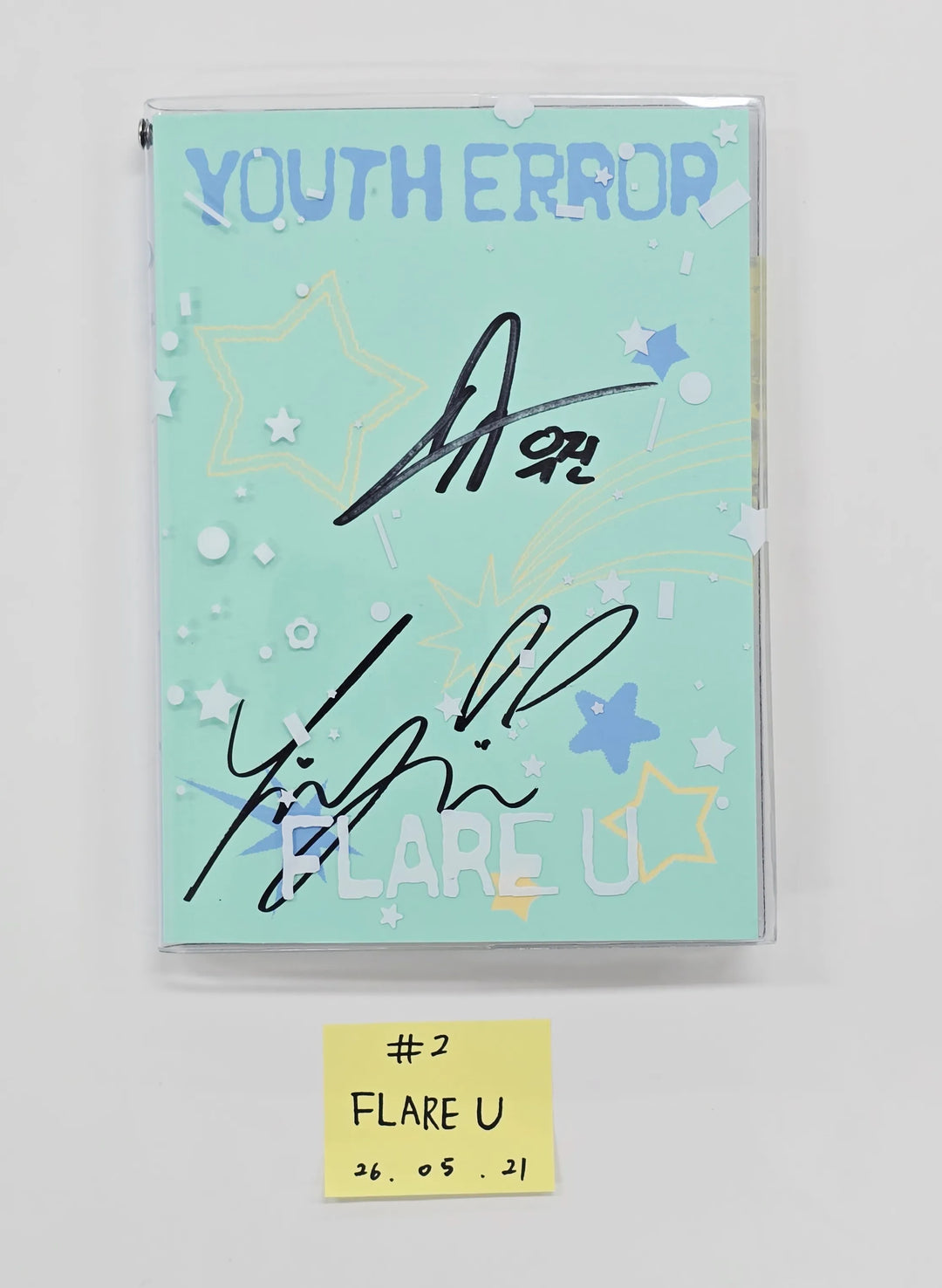 FLARE U "YOUTH ERROR" - Hand Autographed(Signed) Promo Album [26.05.21]