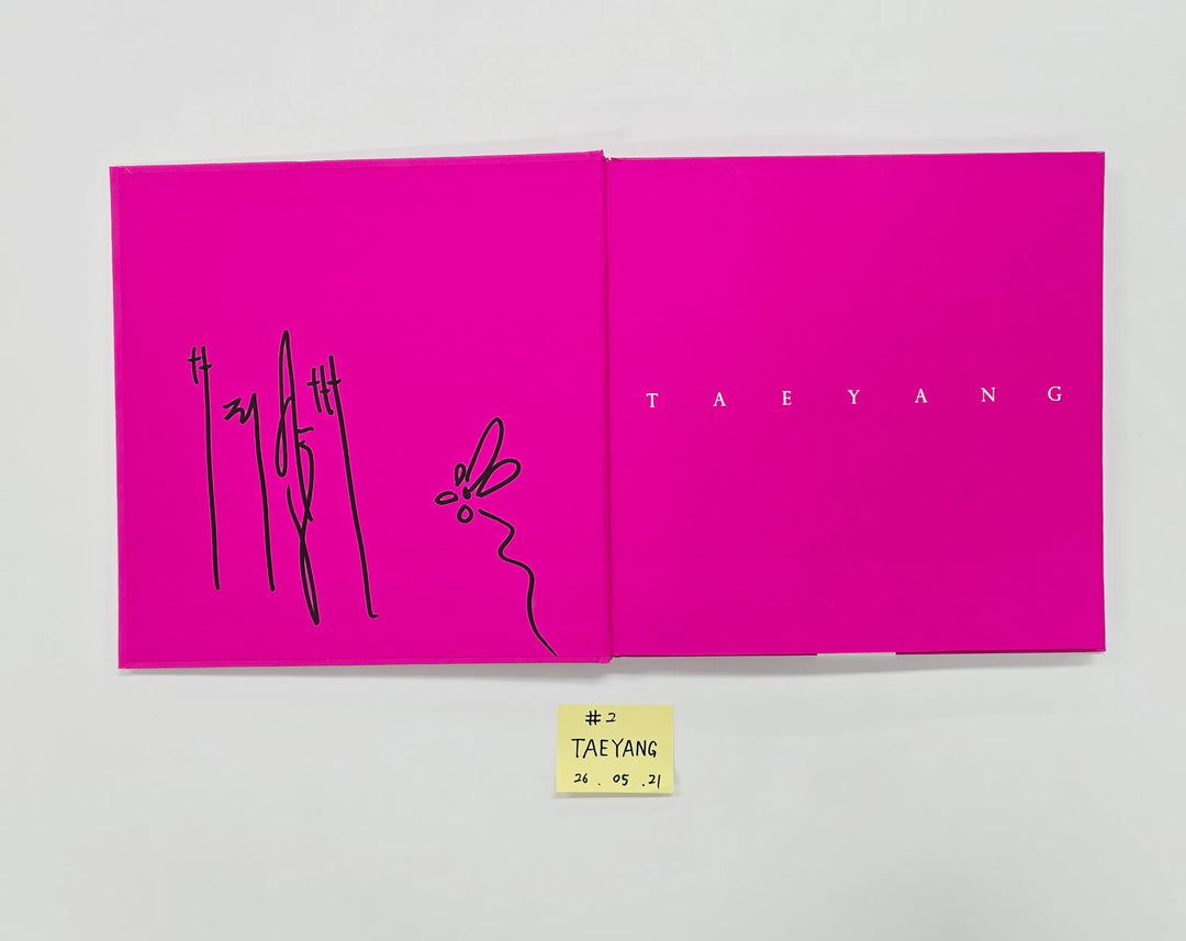 TAEYANG (of Bigbang)"QUINTESSENCE" - Hand Autographed(Signed) Promo Album [26.05.21]