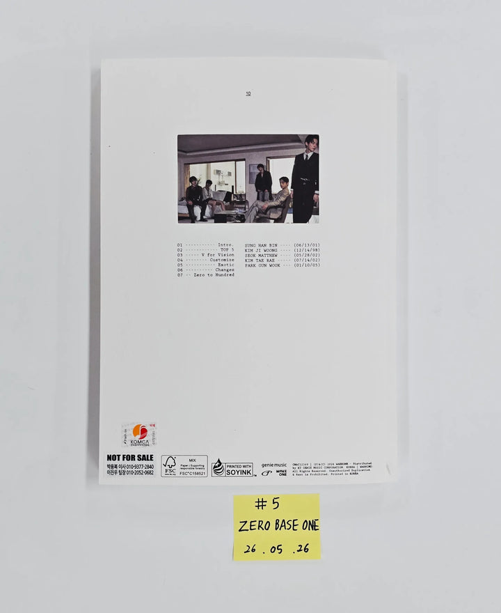 ZeroBaseOne "Ascend-" - Hand Autographed(Signed) Promo Album [26.05.26]