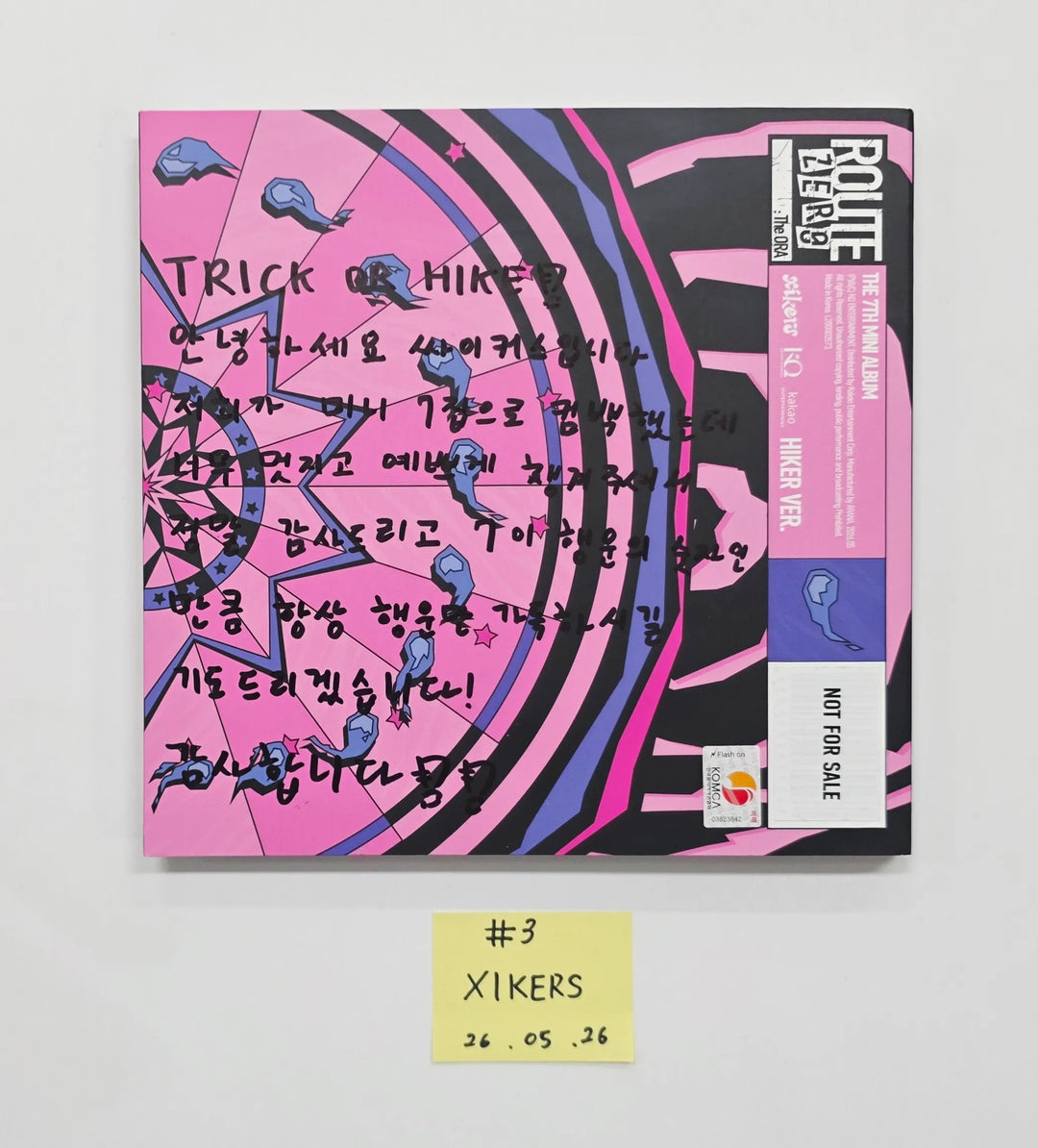 xikers "ROUTE ZERO : The ORA" - Hand Autographed(Signed) Promo Album [26.05.26]