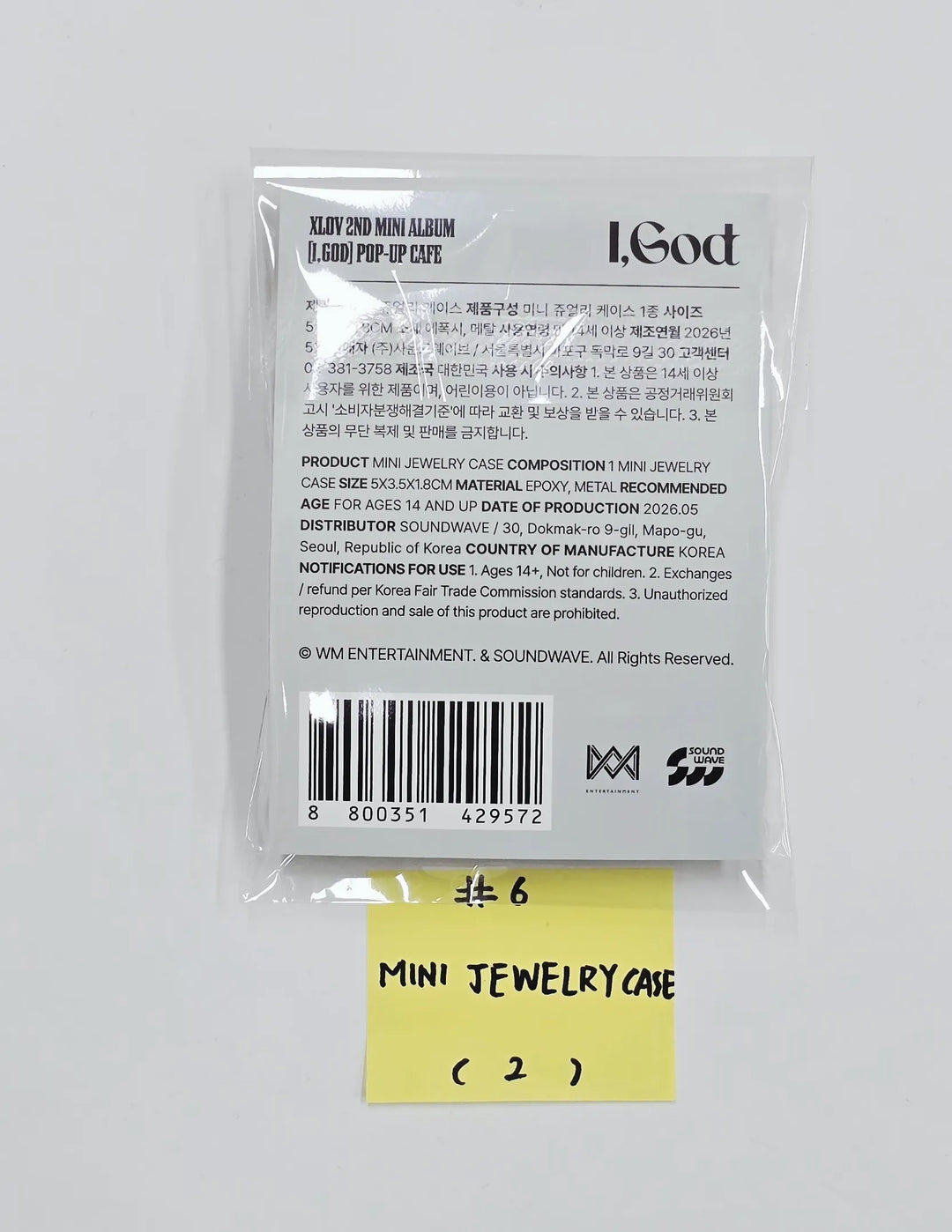 XLOV "I,God" - POP-UP Store Official MD [26.05.27]