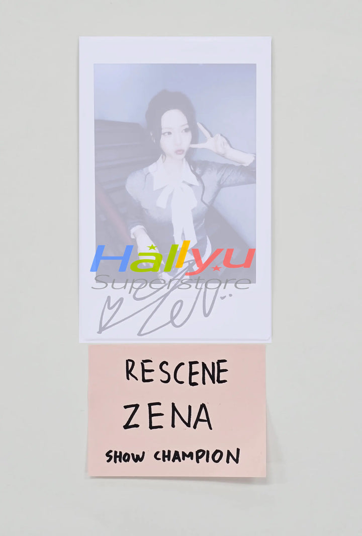 ZENA (Of RESCENE) - Hand Autographed(Signed) Polaroid [26.05.28]
