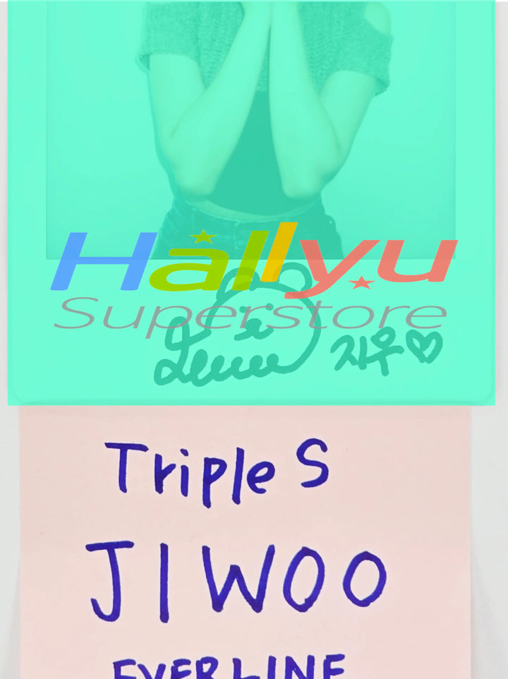 JiWoo (of TripleS) - Hand Autographed(Signed) Polaroid [26.05.28]