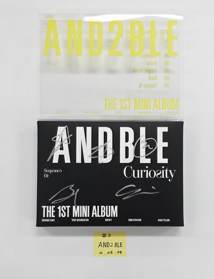 AND2BLE "Sequence 01: Curiosity" - Hand Autographed(Signed) Promo Album [26.05.29]