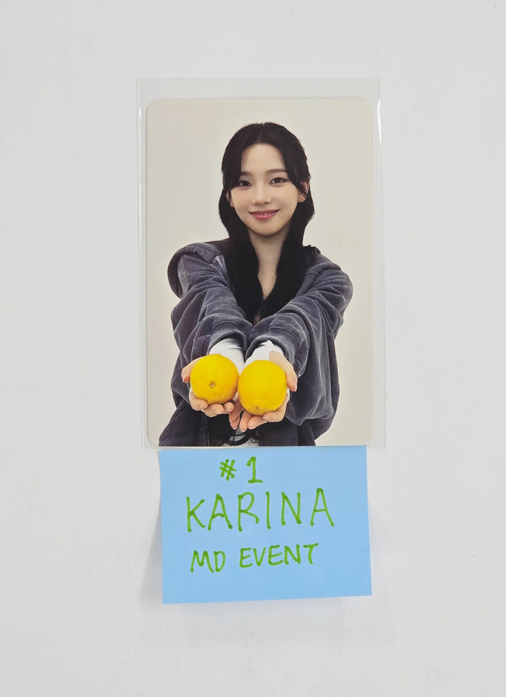 Aespa - "aespa WEEK - MAKE IT LEMONADE" POP-UP Store Official MD Event Photocard (2) [26.05.29]
