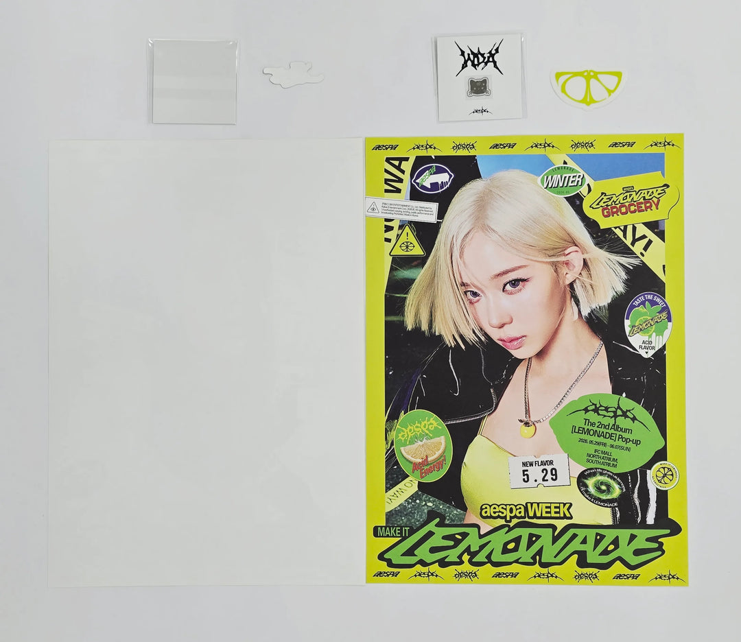 Aespa - "aespa WEEK - MAKE IT LEMONADE" POP-UP Store Admission Gift set [26.05.29]