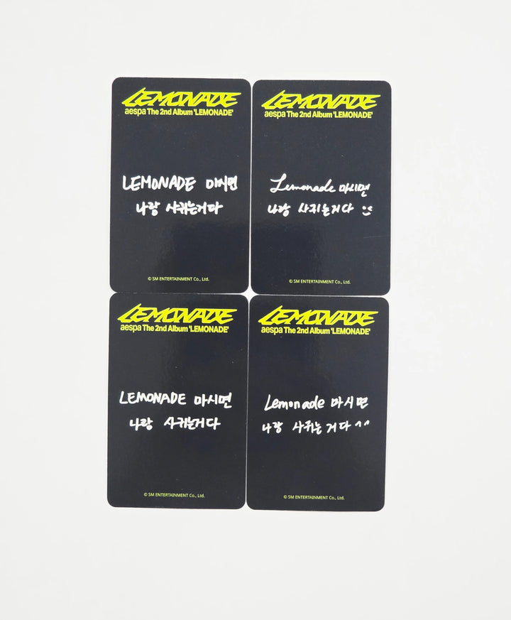 Aespa "LEMONADE" - Apple Music Lucky Draw Event Photocard (MUTANT Ver.) [26.06.01]