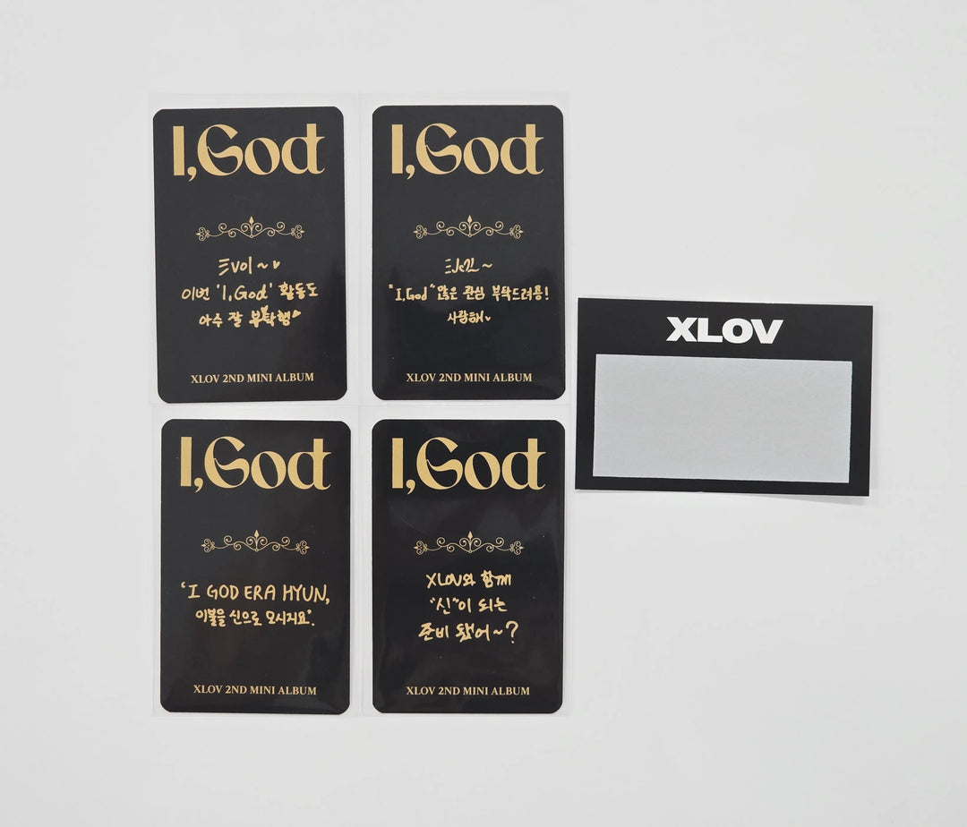 XLOV "I,God" - Ktown4U Lucky Draw Event Photocard [26.06.01]