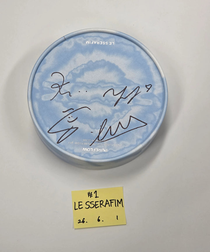 LE SSERAFIM "PUREFLOW" - Hand Autographed(Signed) Promo Album [26.06.01]
