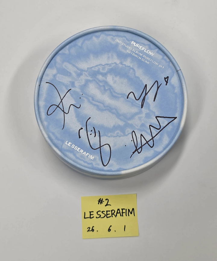 LE SSERAFIM "PUREFLOW" - Hand Autographed(Signed) Promo Album [26.06.01]