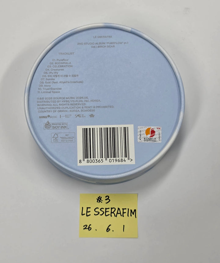 LE SSERAFIM "PUREFLOW" - Hand Autographed(Signed) Promo Album [26.06.01]