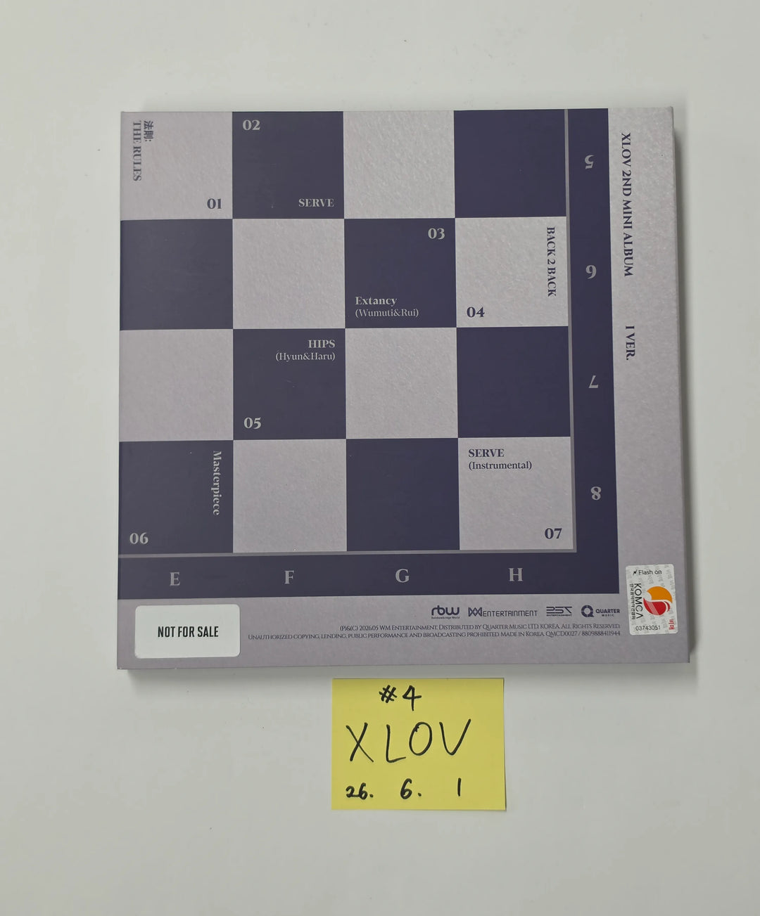 XLOV "I,God" - Hand Autographed(Signed) Promo Album [26.06.01]