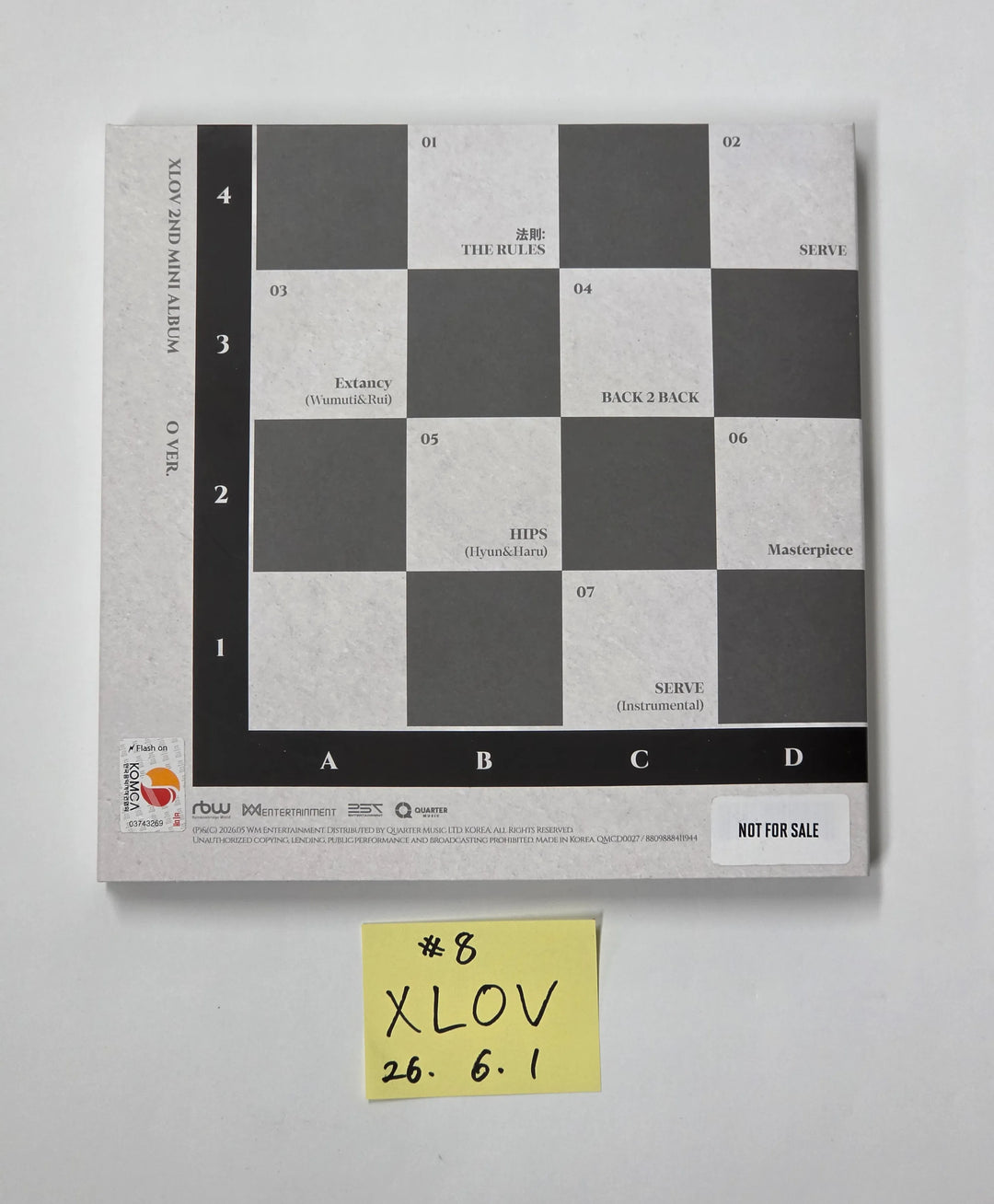 XLOV "I,God" - Hand Autographed(Signed) Promo Album [26.06.01]