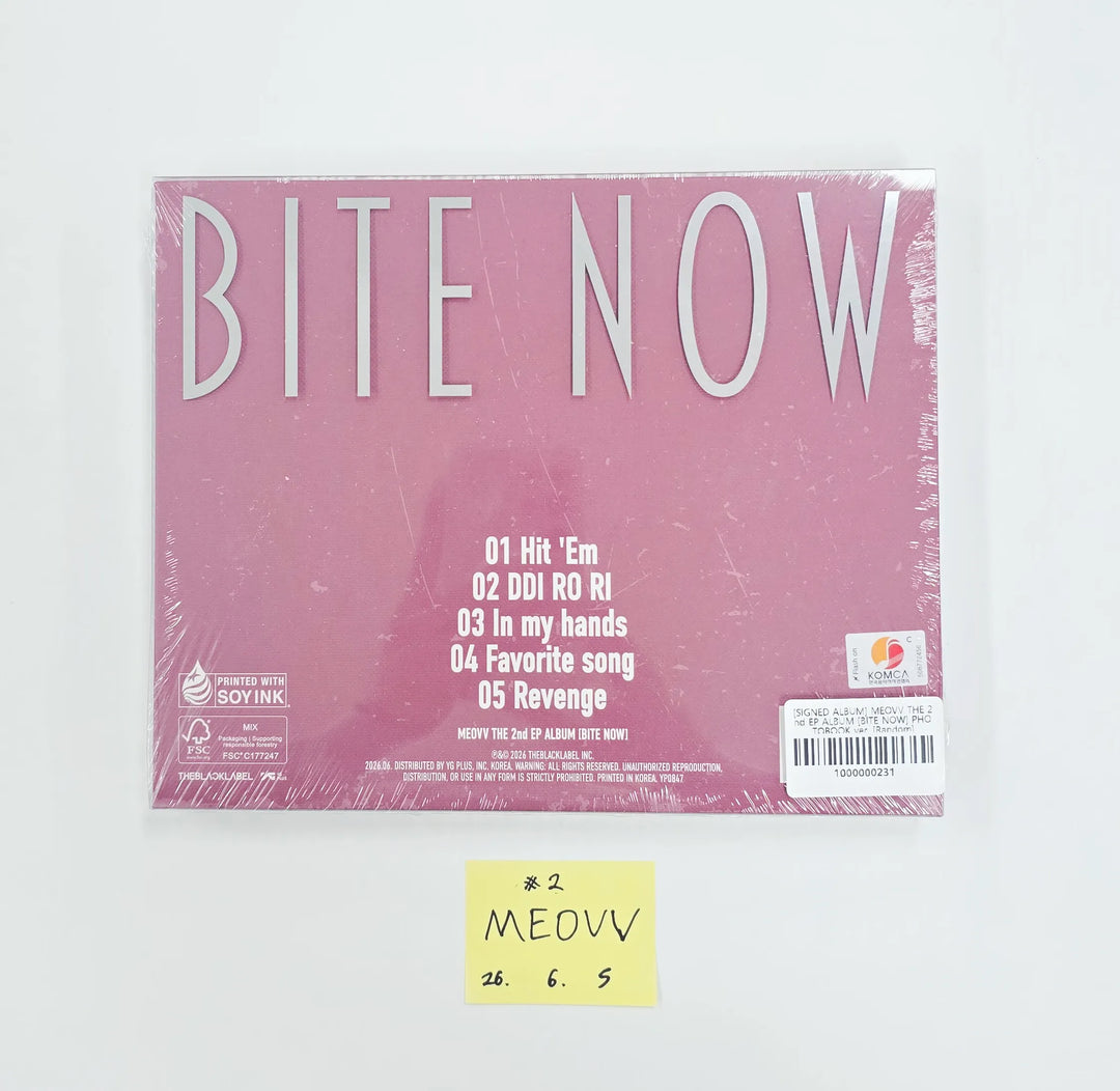MEOVV "BITE NOW" - Album with Hand Autographed(Signed) Folded Poster [26.06.05]
