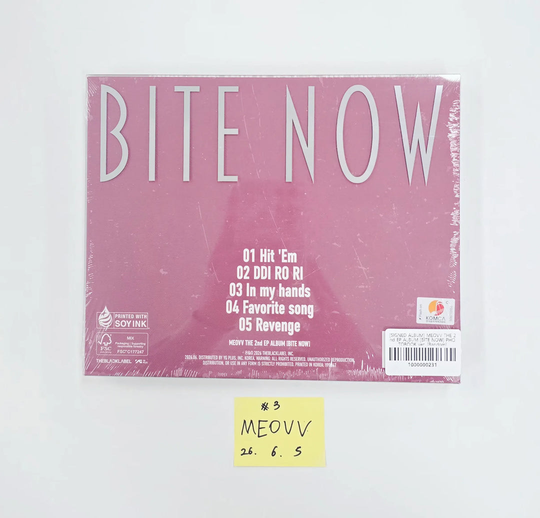 MEOVV "BITE NOW" - Album with Hand Autographed(Signed) Folded Poster [26.06.05]
