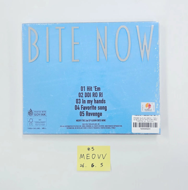 MEOVV "BITE NOW" - Album with Hand Autographed(Signed) Folded Poster [26.06.05]