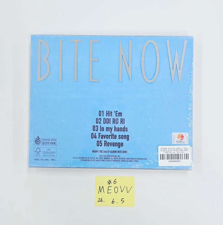 MEOVV "BITE NOW" - Album with Hand Autographed(Signed) Folded Poster [26.06.05]