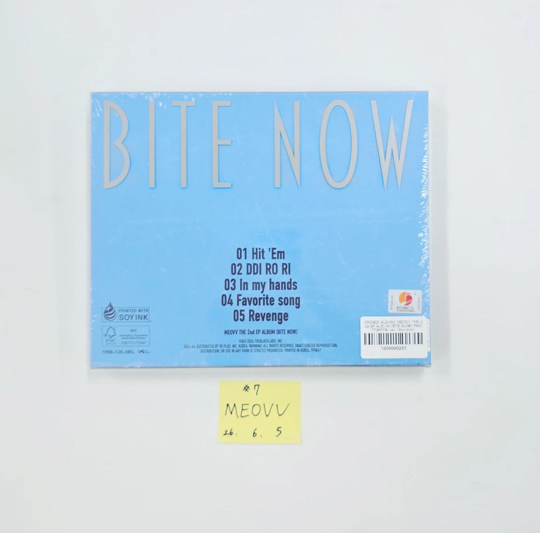 MEOVV "BITE NOW" - Album with Hand Autographed(Signed) Folded Poster [26.06.05]