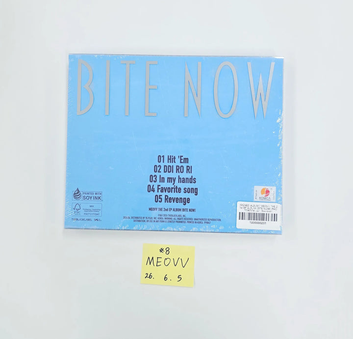 MEOVV "BITE NOW" - Album with Hand Autographed(Signed) Folded Poster [26.06.05]